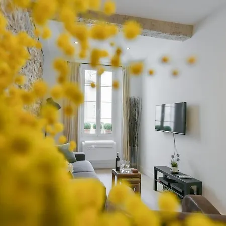 Vieux Murs - Brand New Flat For 4, Ac, Wifi Center Old Antibes