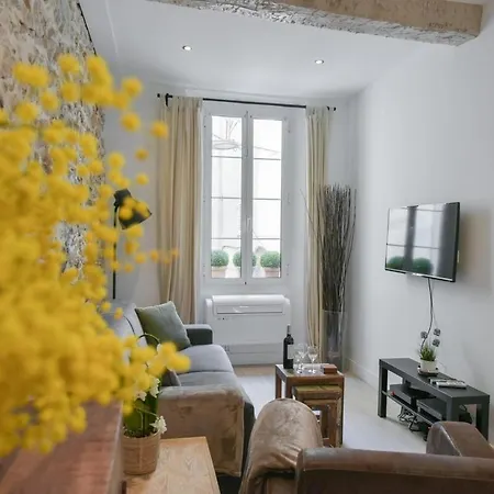 Apartment Vieux Murs - Brand New Flat For 4, Ac, Wifi Center Old Antibes