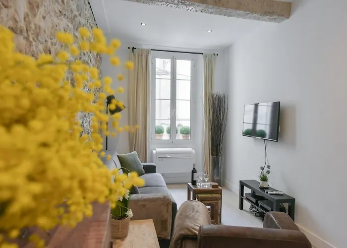 Appartamento Vieux Murs - Brand New Flat For 4, Ac, Wifi Center Old Antibes